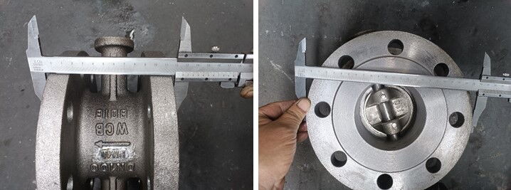 Dimension Checking for Butterfly Valve
