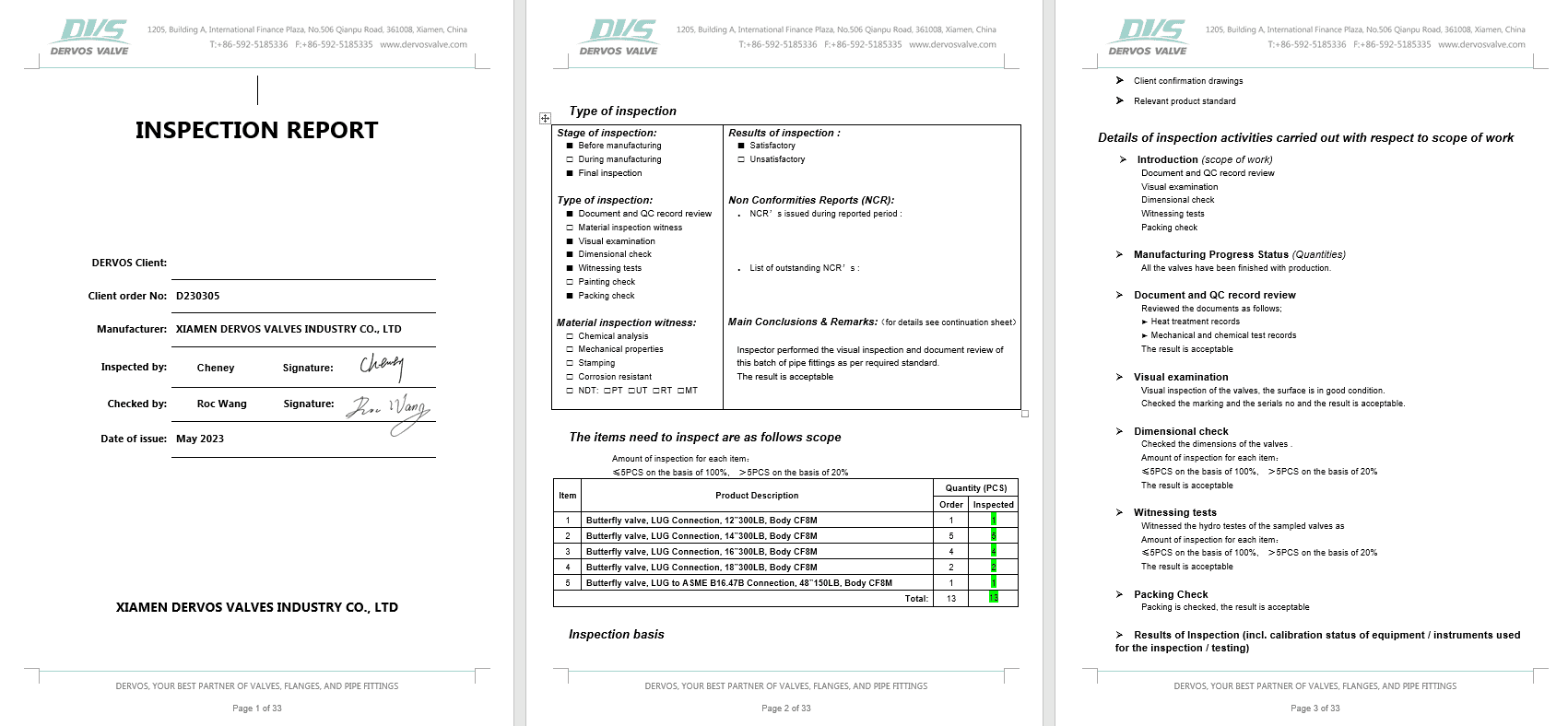 Inspection Report