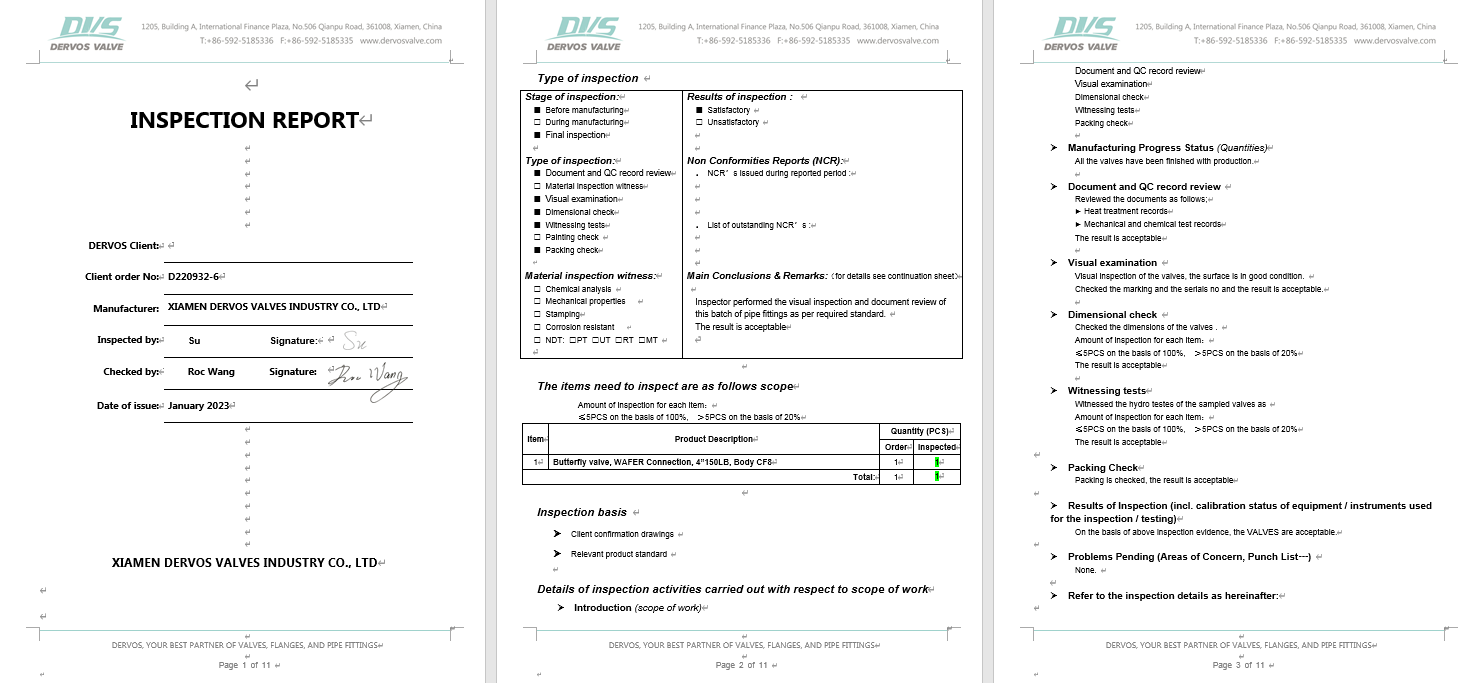 Inspection Report