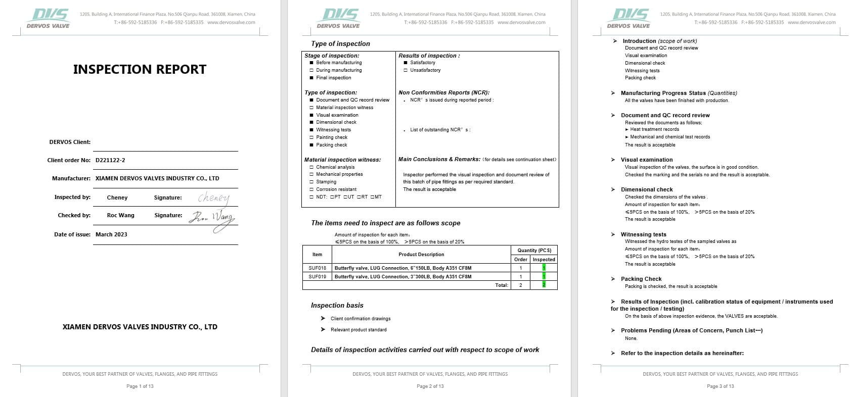 Inspection Report