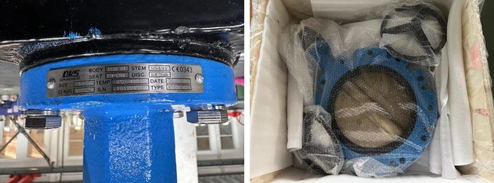 Nameplate & Packing for Concentric Butterfly Valve