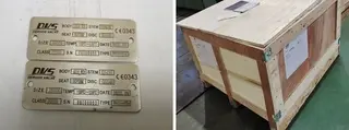 Nameplate & Packing for Butterfly Valve