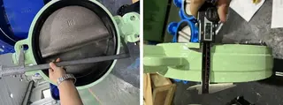 Dimension Checking for Butterfly Valve