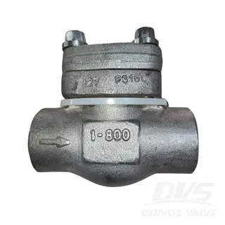 API 602 Lift Check Valve, ASTM A182 F316L, 1 Inch, 800 LB