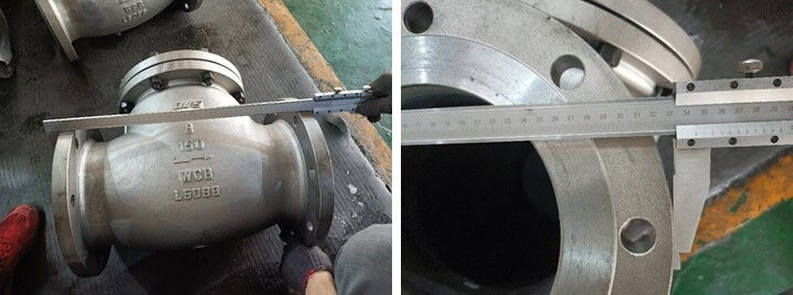 Dimension Checking for Swing Check Valve