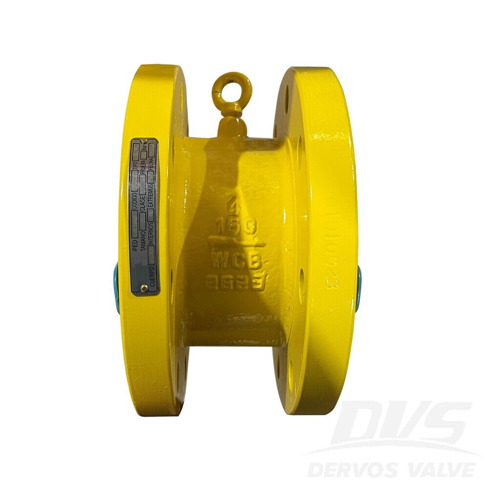 Dual Plate Wafer-Flange Check Valve, 4 Inch, 150 LB, A216 WCB