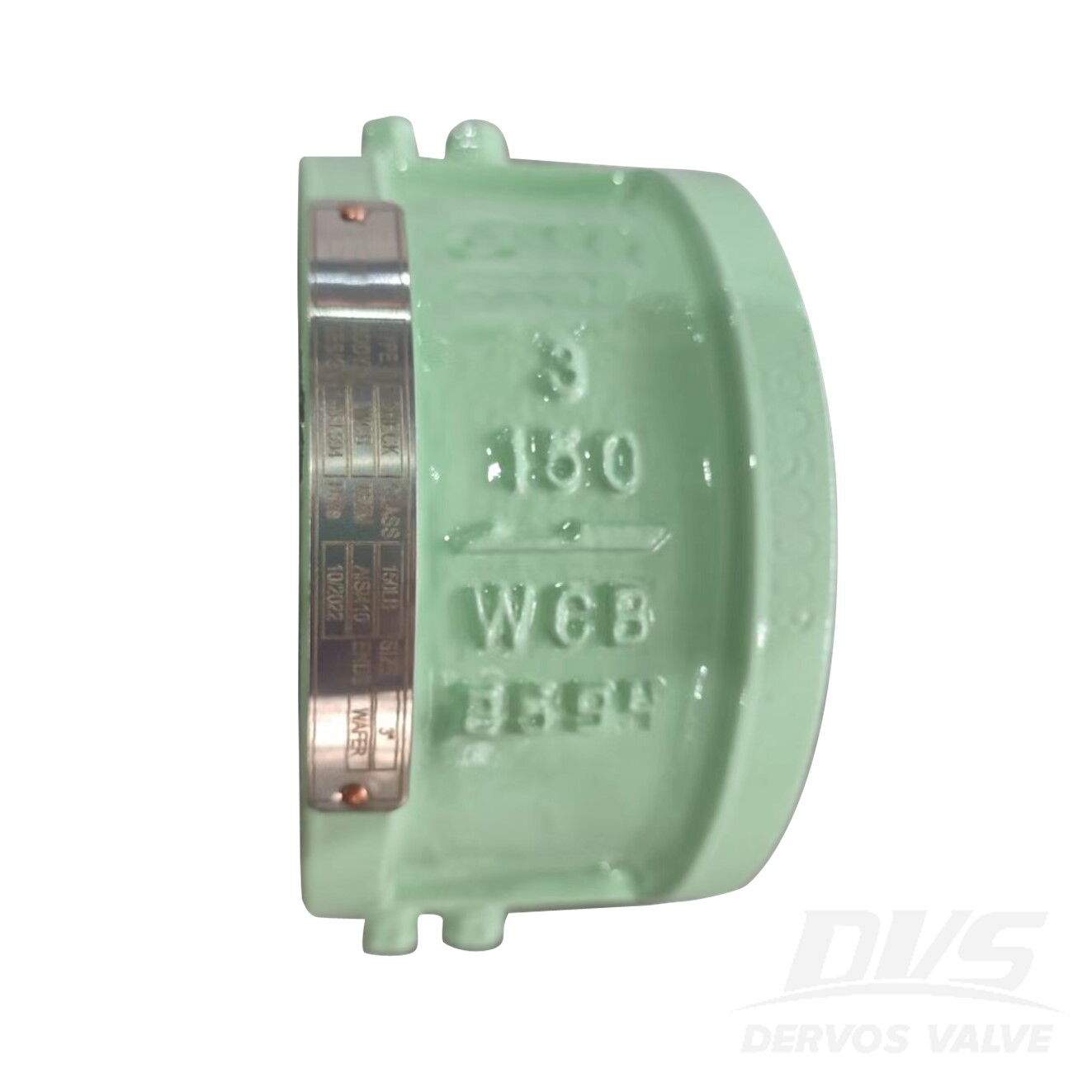 API 594 Dual Plate Check Valve, 3 IN, 150 LB, ASTM A216 WCB