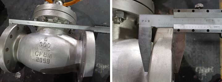 Dimension Checking for Globe Valve