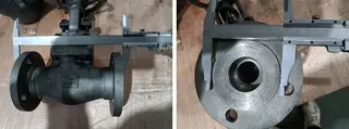 Dimension Checking for Globe Valve