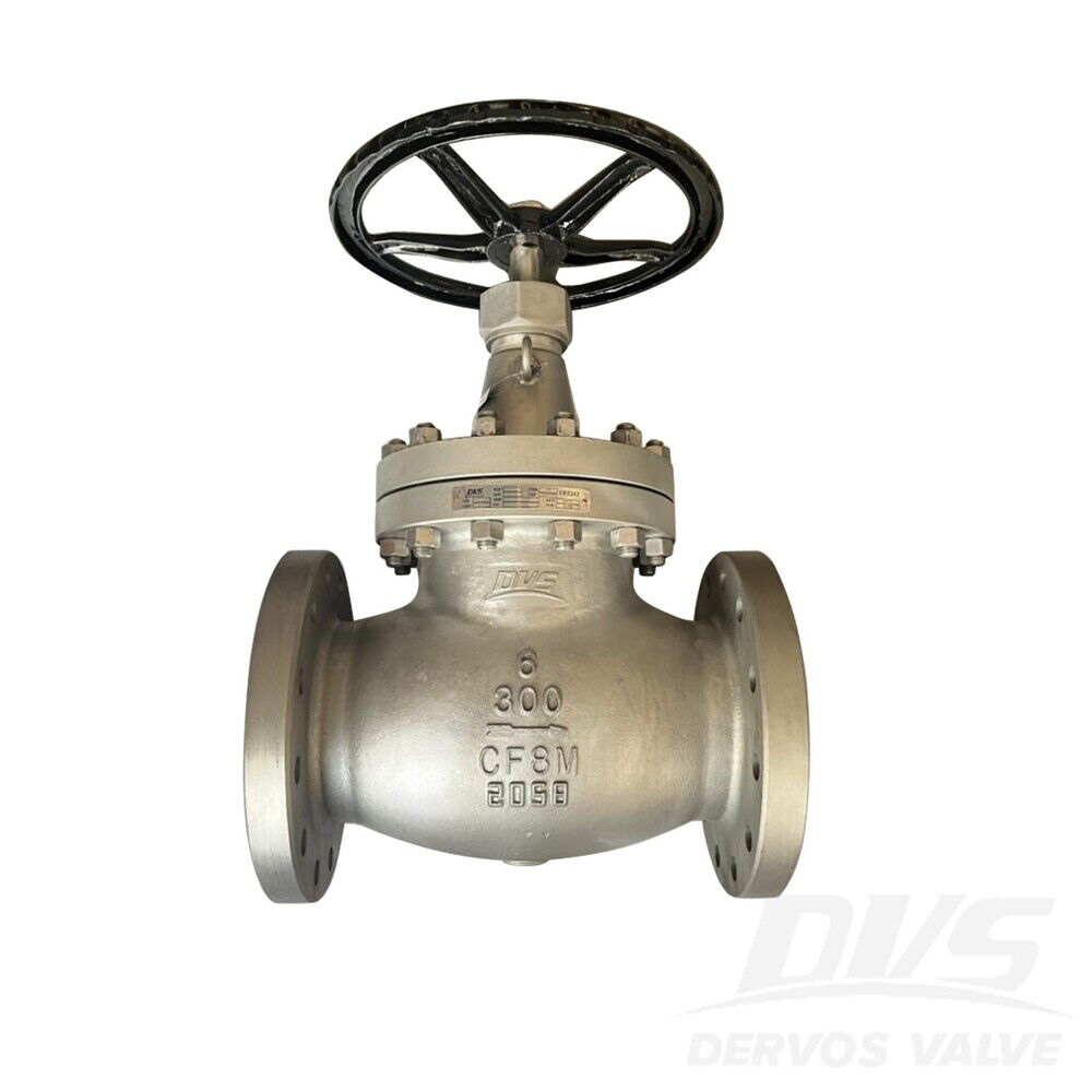 BS 1873 Stainless Steel Globe Valve, A351 CF8M, 6 IN, CL300