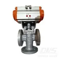 API 599 Three Way Plug Valve, 50A, JIS 10K, A216 WCB, RF