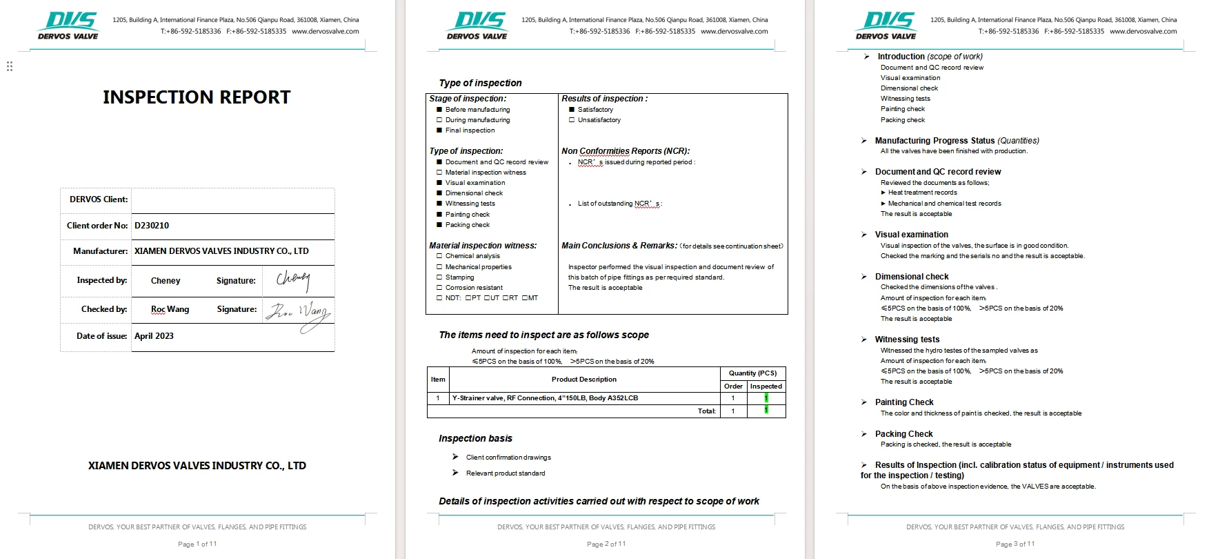 Inspection Report