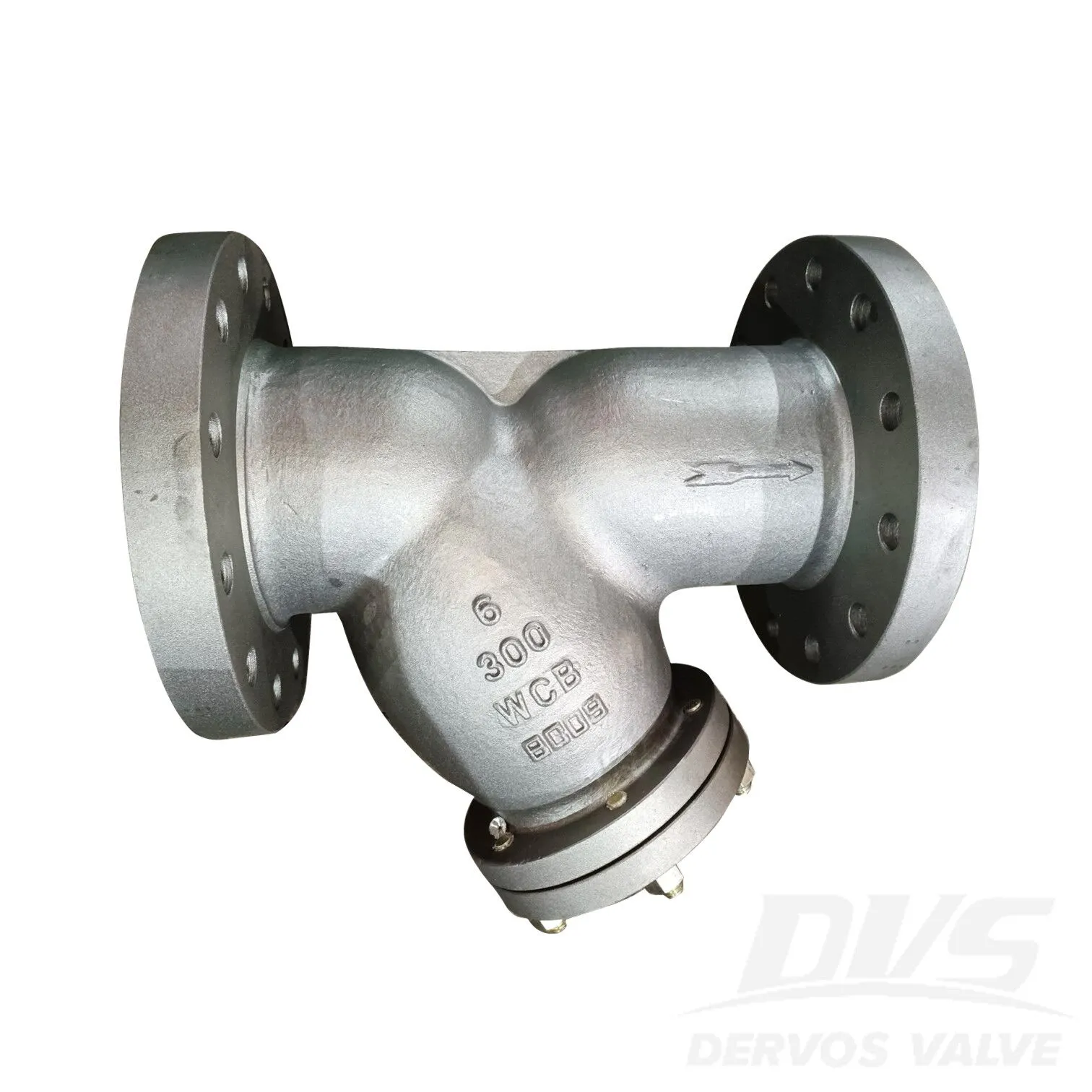 ASTM A216 WCB Y Strainers, ASME B16.34, 6 Inches, 300 LB, RF