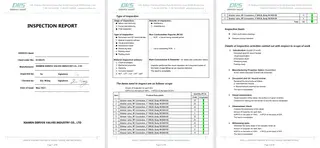 Inspection Report for Y Strainer