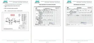 Inspection Report for Change Over Valve