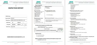 Inspection Report for Slimline Monoflange