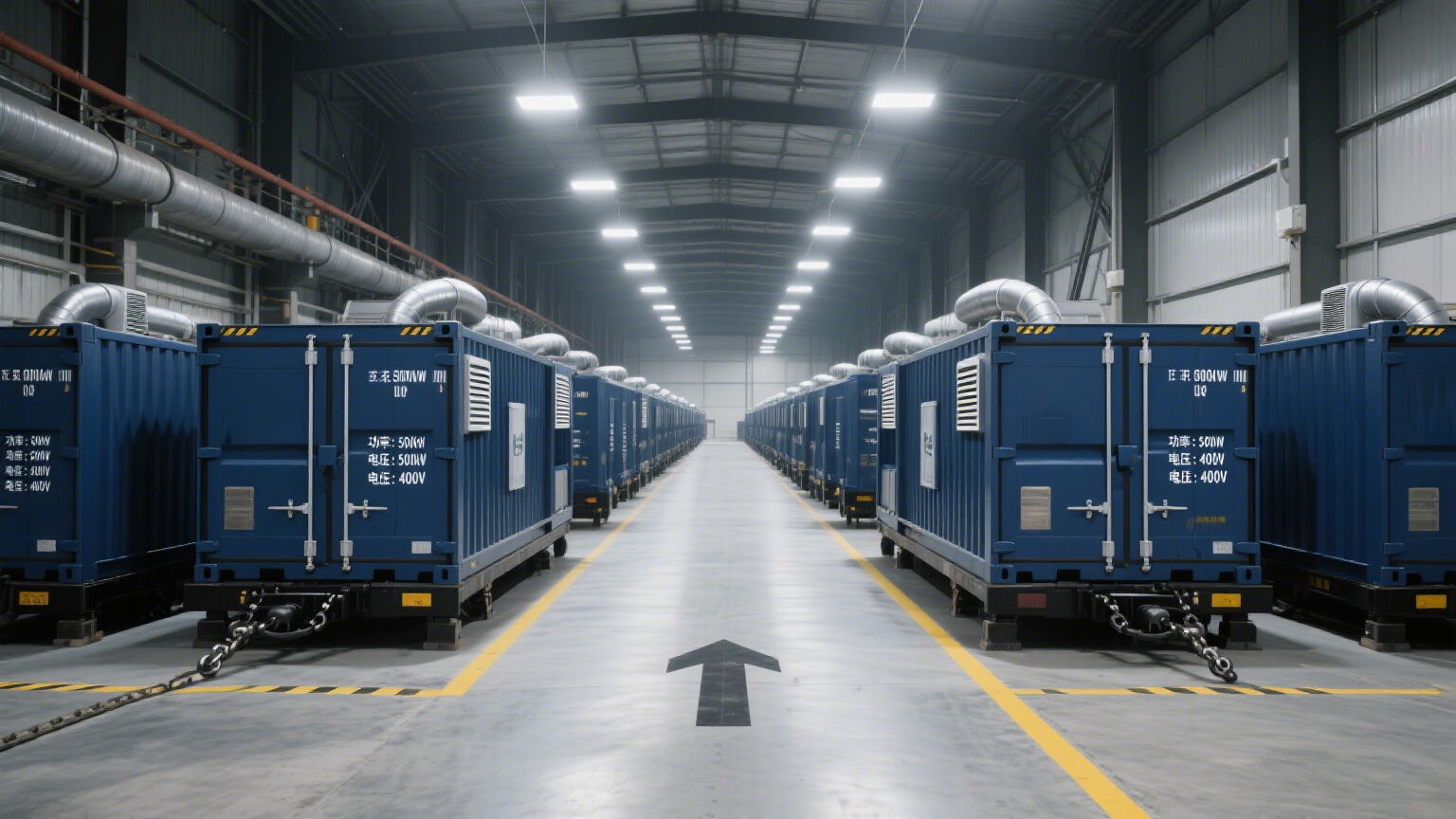 Container Type Generator Sets in Factory