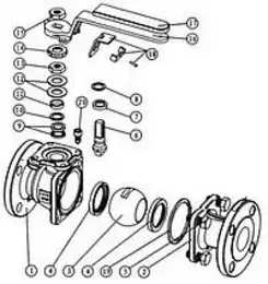 Installation and maintenance method of ball valves