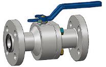 Flanged End Ball Valve, ASTM A350 LF6, CL600, 1/2 Inch, Two Piece