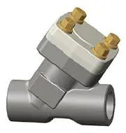 Y Forged Steel Check Valve, ASTM A105N, Class 800, 1 Inch, API 602