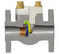 Integral Flanged Swing Check Valve, ASTM A105N, 3/4 Inch, Class 150