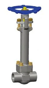 Forged Cryogenic Gate Valve, F316L, Class 1500, 1 In, Bolted Bonnet