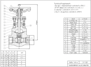 Flexible Wedge Gate Valve, ASTM A105N, 800 LB, FNPT, Ful Port, OS&Y