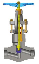 Pressure-Seal Bonnet Globe Valve, ASTM A105N, Class 1500, 1 Inch