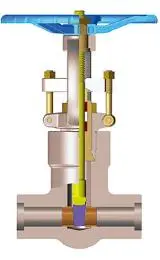 Pressure-Seal Bonnet Gate Valve, ASTM A105N, Class 2500, 1 Inch