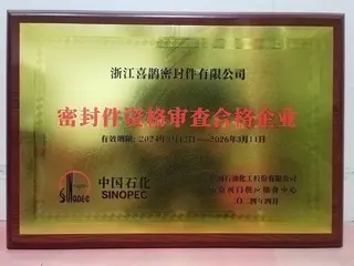 Qualified Enterprise for Sealing Element Qualification Inspection