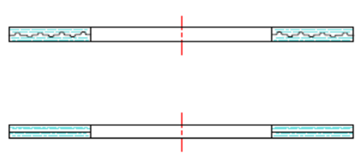 reinforced Flexible Graphite Gasket Cross Section
