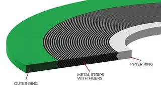 Spiral Wound Gasket 3D Drawing