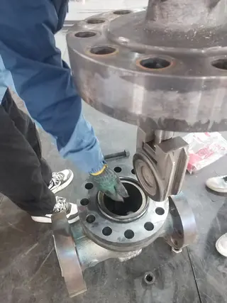 Disassembly of a Valve Sample Provided by KITZ before Type Test