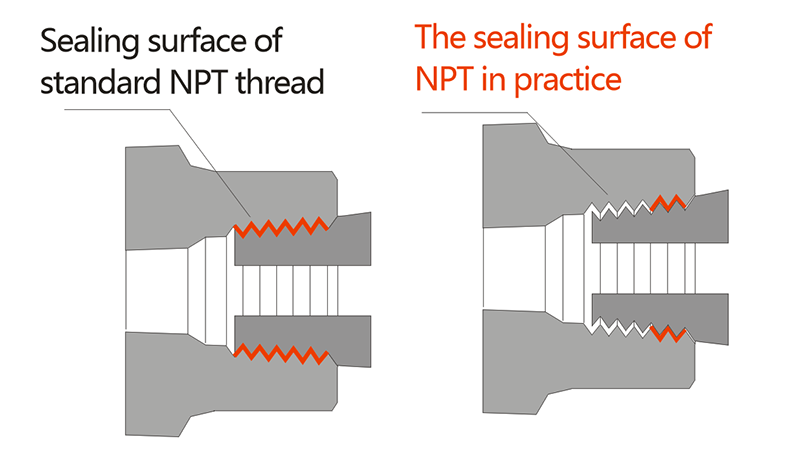 Comparison of NPT Thread Sealing Surfaces Theory vs. Practice.