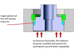 Self-Sealing Ring Leakage