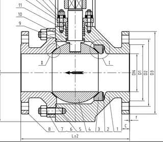 Integral Seat Design of 4-Inch Metal-Seated Floating Ball Valve