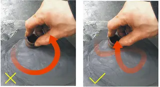 Wrong vs. Correct Valve Seat Ring Grindings