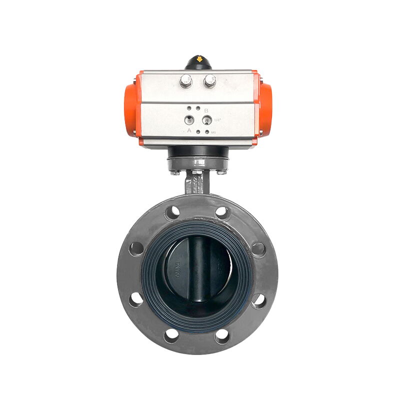 Pneumatic Actuated Butterfly Valve, Cast Steel, 2-80 Inches