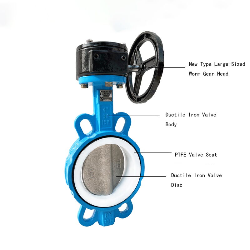 PTFE Seated Butterfly Valve Part & Material