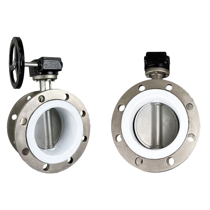 PTFE Seated Butterfly Valve, SS 304, 2-60 Inches, PN10, PN16