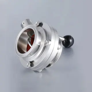 Tri-Clamp Butterfly Valve, SS 304, SS 316, DN15-DN300, PN10