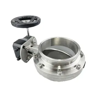 Sanitary Butterfly Valves, SS 304/316L, DN150-DN300, Clamped
