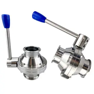 Tri-Clamp Butterfly Valve, SS 304, SS 316, DN15-DN300, PN10