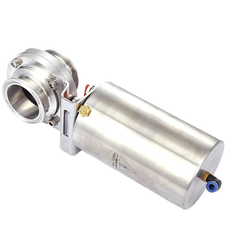 Single-Acting Pneumatic Butterfly Valve, SS 304/SS 316, PN10