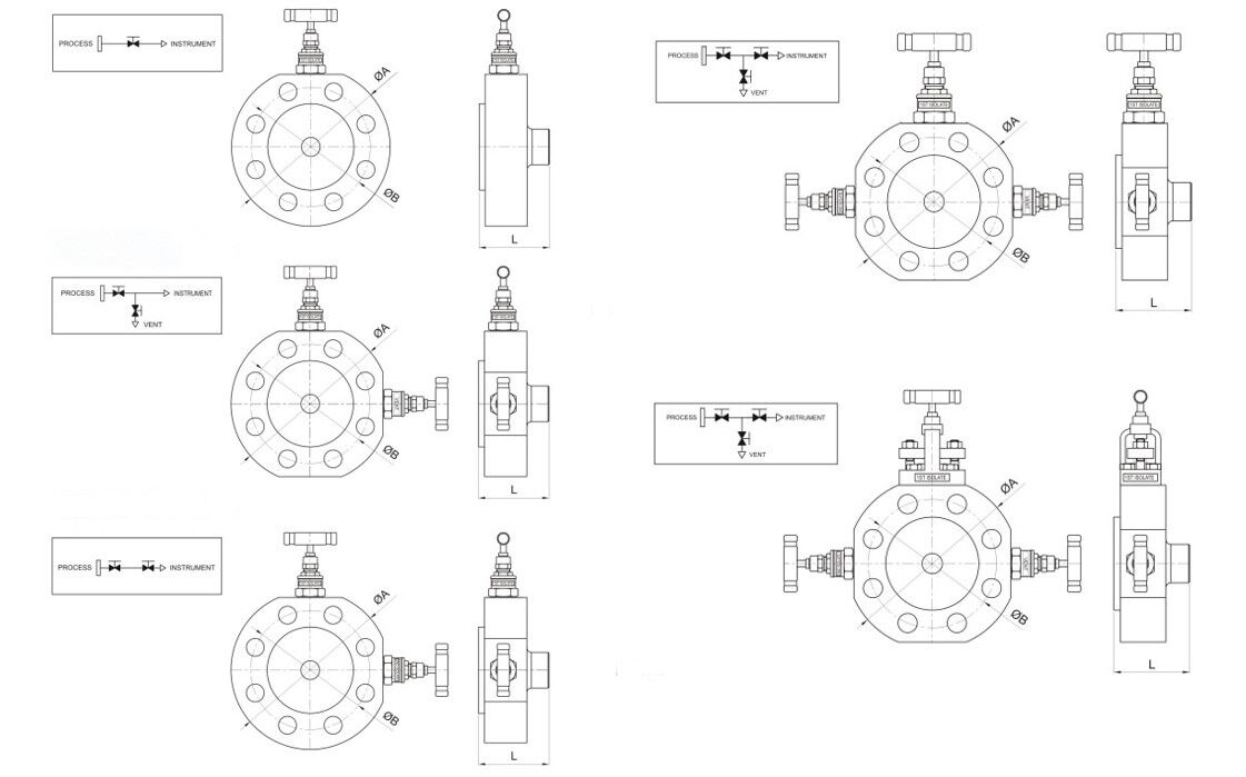 Monoflange Valve Design Drawings