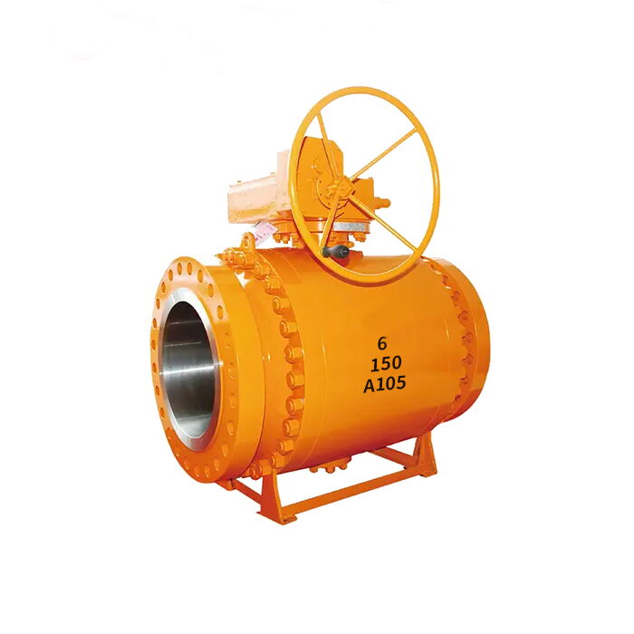 BS 5351 Ball Valve, ASTM A105, 6 Inch, 150 LB, RF, Worm Gear