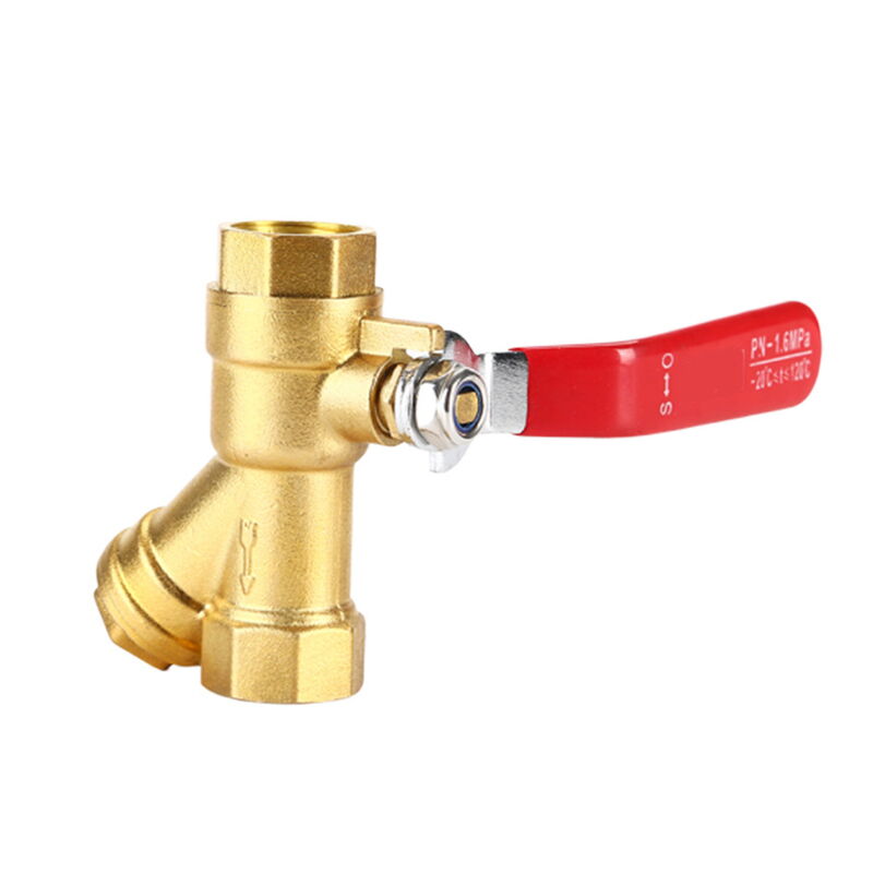 Filter Ball Valve, Brass, DN15, DN20, DN25, PN16, Threaded