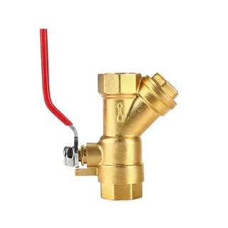 Filter Ball Valve, Brass, DN15, DN20, DN25, PN16, Threaded