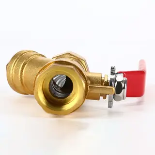 Filter Ball Valve, Brass, DN15, DN20, DN25, PN16, Threaded