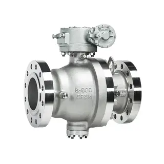 ASTM A351 CF8M Trunnion Ball Valve, API 6D, 2PC, 8 IN, CL600